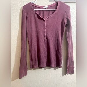 Cute & Comfy Long Sleeve Henley Top